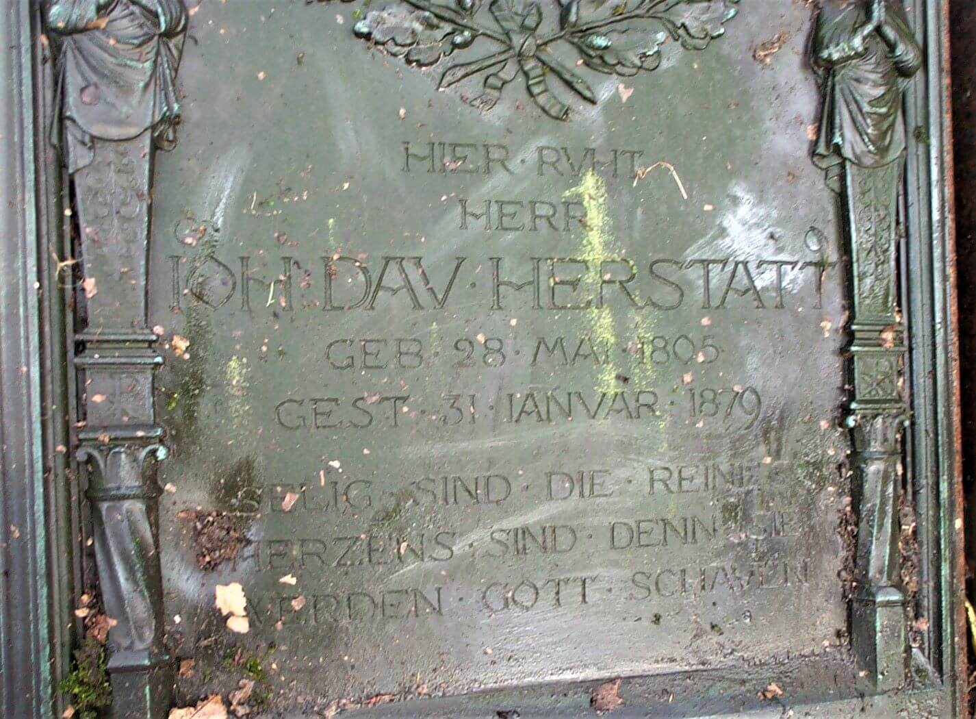 Grabstätte Johann David Herstatt (1805 - 1879), Friedrich Melaten in Köln