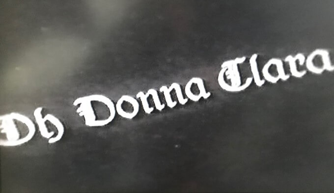 "Oh Donna Klara 1", Filmtitel
